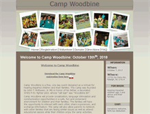 Tablet Screenshot of campwoodbine.com